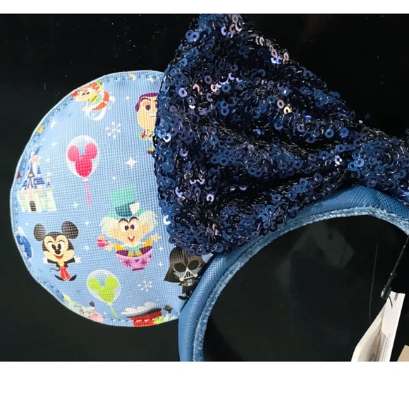 NWT Disney Loungefly WDW Attraction Character Cuties Minnie Bow Ears Headband main image 6
